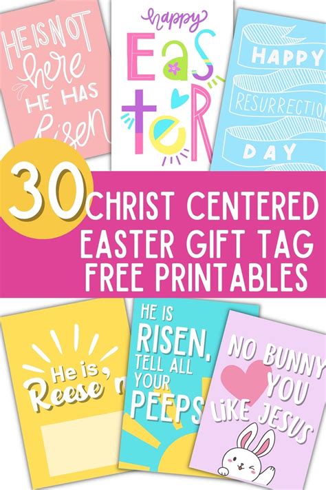 Free Printable Religious Easter Gift Tags